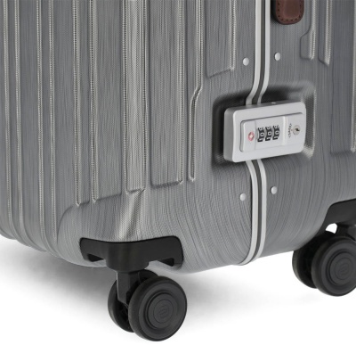 Чемодан Piquadro PQ LM (BV4428PQLM/NCU) 51x75x28см 89л. 5.59кг. поликарбонат/натур.кожа темно-серый