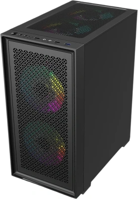 Корпус Accord ACC-1902 черный без БП mATX 7x120mm 2xUSB2.0 1xUSB3.0 audio bott PSU