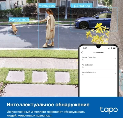 Камера видеонаблюдения IP TP-Link Tapo C120 Wi-Fi 3.17-3.17мм цв. корп.:белый