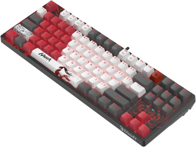 Клавиатура A4Tech S87 Naraka механическая черный/красный USB for gamer LED кабель 1.8м