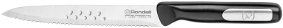 Нож кухонный Rondell Bayoneta RD-1572 стальной универсальный лезв.140мм прямая заточка черный блистер