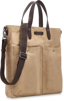 Сумка тоут The Bridge Isadora Soft 062315KF/005 бежевая/коричневая текстиль