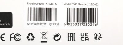 Флеш карта microSDXC 128GB Netac NT02P500STN-128G-S P500 w/o adapter
