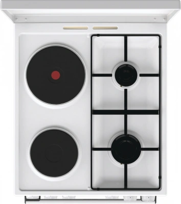 Плита Комбинированная Gorenje GK5A12WG белый (металлическая крышка) реш.сталь