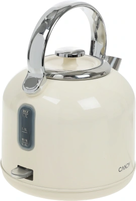 Чайник электрический Candy CK-205 1.7л. 2200Вт слоновая кость корпус: нерж.сталь (FM04W2D00RU)