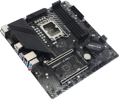 Материнская плата Biostar B860MT-E PRO Soc-1851 Intel B860 4xDDR5 mATX AC`97 8ch(7.1) 2.5Gg RAID+HDMI+DP