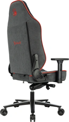 Кресло игровое A4Tech Bloody GC-680 серый/черный искусственная замша с подголов. крестов. металл