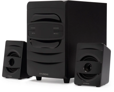 Микросистема Hyundai H-MS1404 черный 30Вт FM USB BT