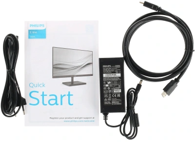 Монитор Philips 23.8" 245E1S (00/01) черный IPS LED 16:9 HDMI матовая 250cd 178гр/178гр 2560x1440 75Hz VGA DP 2K 3.24кг