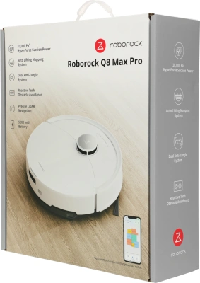 Пылесос-робот Roborock Q8 max Pro 45Вт белый