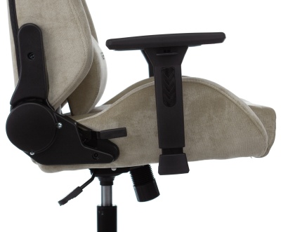 Кресло игровое Knight N1 Fabric бежевый Light-21 с подголов. крестов. металл