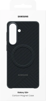 Чехол (клип-кейс) Samsung для Samsung Galaxy S26+ Carbon Magnet Case with MagSafe черный (EF-KS947SNEGRU)