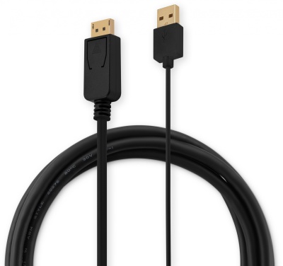 Кабель-переходник аудио-видео Buro HDMI (m)/DisplayPort (m) 2м. позолоч.конт. черный (HDMI-DP-2M)