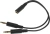 Адаптер аудио A4Tech AD-4P Jack 3.5 (f)/2xJack 3.5 (m) 0.2м. черный
