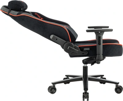 Кресло игровое A4Tech Bloody GC-680 черный/серый искусственная замша с подголов. крестов. металл