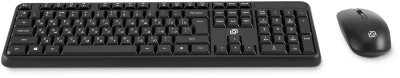 Клавиатура + мышь Оклик S277W клав:черный мышь:черный USB беспроводная Multimedia (2066172)