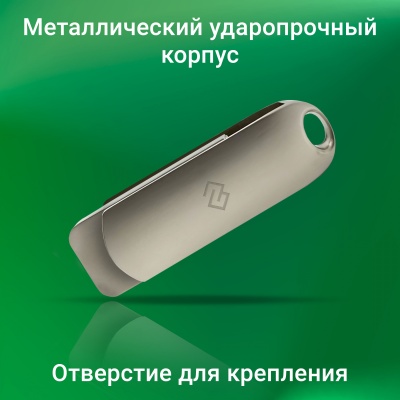 Флеш Диск Digma 256Gb DRIVE3 DGFUM256A30SR USB3.0 серебристый