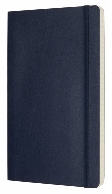 Блокнот Moleskine CLASSIC SOFT QP616B20 Large 130х210мм 192стр. линейка мягкая обложка синий сапфир