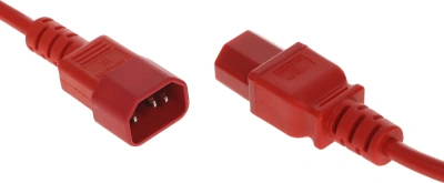 Шнур питания Lanmaster LAN-PP13/14-1.5-RD C13-С14 проводник.:3x0.75мм2 1.5м 220В 10А красный