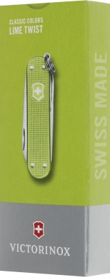 Нож перочинный Victorinox Classic SD Alox Lime Twist (0.6221.241G) 58мм 5функц. подар.коробка