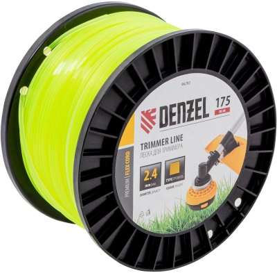 Леска для садовых триммеров Denzel 96292 d=2.4мм L=175м