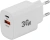 Сетевое зар./устр. Digma DGW3D 30W 3A (PD+QC) USB-C/USB-A универсальное белый (DGW3D0F110WH)