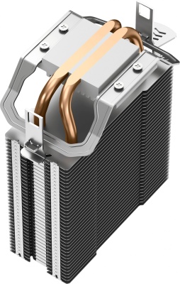 Устройство охлаждения(кулер) Deepcool AG200 Soc-AM5/AM4/1200/1700/1851 серебристый 4-pin 18-31dB Al+Cu 100W 304gr Ret (R-AG200-BKNNMN-G)