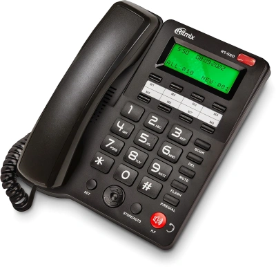Телефон проводной Ritmix RT-550 черный