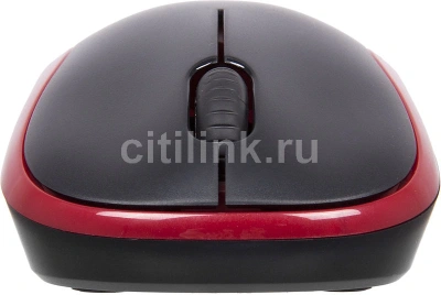 Мышь Logitech M185 черный/красный оптическая 1000dpi беспров. USB для ноутбука 2but (910-002633)