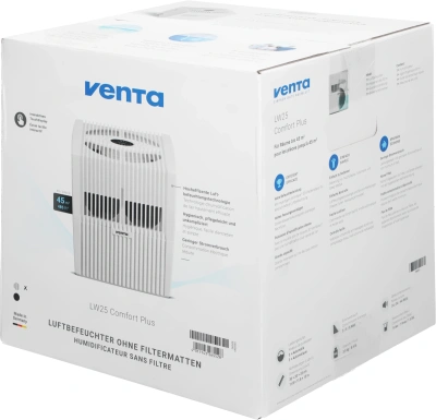 Мойка воздуха Venta Comfort plus LW25 8Вт белый (LW25 COMFORT PLUS WEISS)