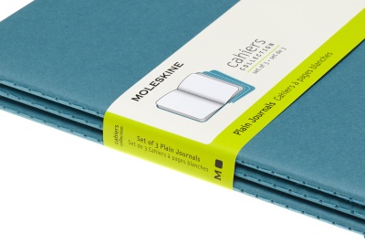 Блокнот Moleskine CAHIER JOURNAL CH018B44 Large 130х210мм обложка картон 80стр. нелинованный голубой (3шт)