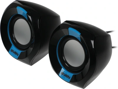 Колонки Sven 150 2.0 черный/синий 5Вт