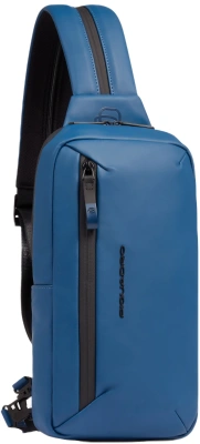 Рюкзак слинг Piquadro Corner 2.0 CA6466C2OW/AV серо-голубой полиэстер