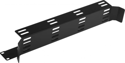 Кабельный органайзер горизонтальный ЦМО ГКО-Л-1-9005 односторонний пластиковый канал 2U шир.:19" глуб.:67.6мм