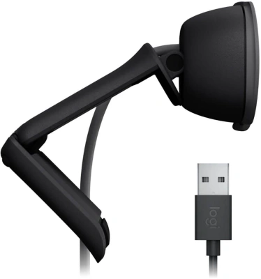 Камера Web Logitech Brio 95 графитовый 2Mpix (1920x1080) USB2.0 с микрофоном для ноутбука (960-001583)