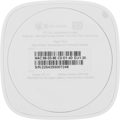 Датчик темпер./влажн. TP-Link Tapo T310 белый