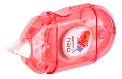 Лента коррект. Deli EH350 6мх5мм ассорти корпус белый блистер