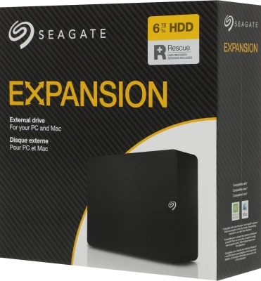 Жесткий диск Seagate USB3.0 6TB STKP6000400 Expansion 3.5" черный