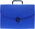 Портфель Бюрократ -BPP13BLUE 13 отдел. A4 пластик 0.7мм синий