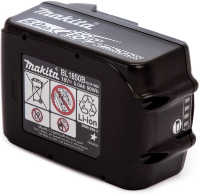 Батарея аккумуляторная Makita BL1850B LXT 18В 5Ач Li-Ion (632G59-7)