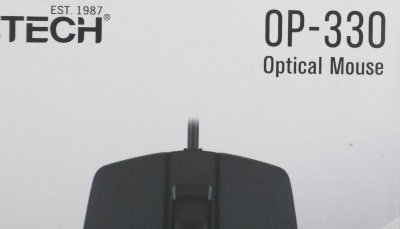 Мышь A4Tech OP-330 черный оптическая 1200dpi USB 3but (OP-330 (BLACK))