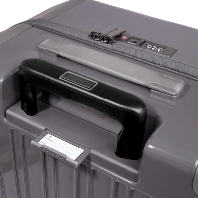 Чемодан Piquadro POP BV4427POP/GR 46x69x27см 67л. 4.43кг. поликарбонат/алюм. серый глянц.