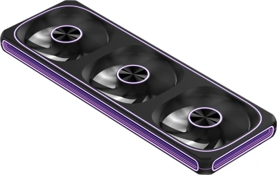 Вентилятор для корпуса Formula Air Fusion 3 ARGB 120х120x28 черный 4-pin 37.93дБ (упак.:3шт) (AIR FUSION 3 BK) Ret