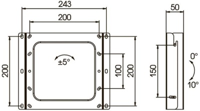 Кронштейн для телевизора Kromax VEGA-8 черный 15"-42" макс.15кг настенный наклон