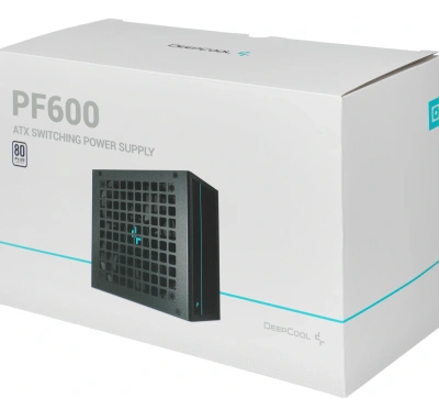 Блок питания Deepcool ATX 600W PF600 80+ white (20+4pin) APFC 120mm fan 6xSATA RTL