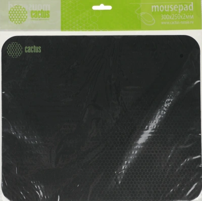 Коврик для мыши Cactus Black Mesh черный 300x250x3мм (CS-MP-D02M)