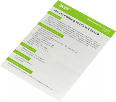 Мышь Acer OMW120 черный оптическая 2000dpi USB 6but (ZL.MCEEE.00H)