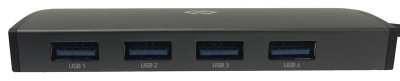 Разветвитель USB-C Digma HUB-4U3.0-UC-G 4порт. серый