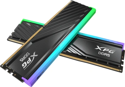 Память DDR5 2x16GB 6400MHz A-Data AX5U6400C3216G-DTLABRBK XPG Lancer Blade RGB RTL Gaming PC5-51200 CL32 DIMM UDIMM ECC 288-pin 1.4В kit dual rank с радиатором Ret