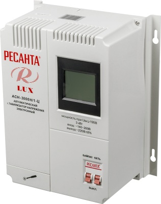 Стабилизатор напряжения Ресанта АСН-3000Н/1-Ц 3кВА однофазный серый (63/6/21)